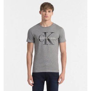 Calvin Klein pánské šedé tričko - XXL (25)